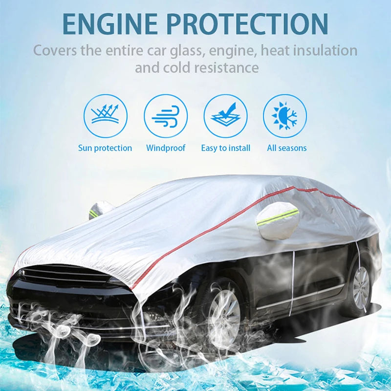 Wholesale Custom Oxford Cloth Half Car Waterproof Sunshade Cover