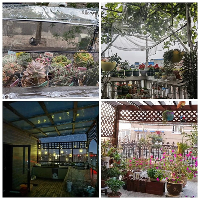 Wholesale Custom 0.3 mm Transparent PVC Rainproof Fabric with Buckle Eyes