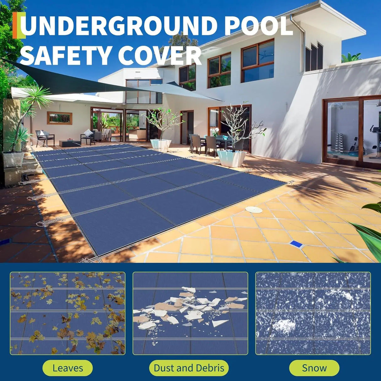 Rectangular Pool Safety Cover