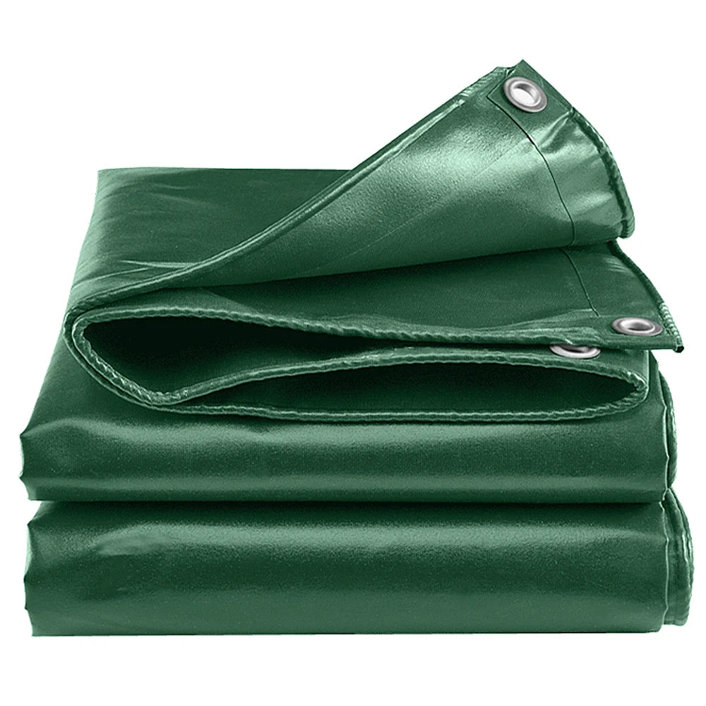 PVC Tarpaulin Rainproof Cloth Shade Sails 400g/㎡ Tent Garden Plant Canopy Truck Canopy Outdoor Waterproof Shading Sail Sunshade
