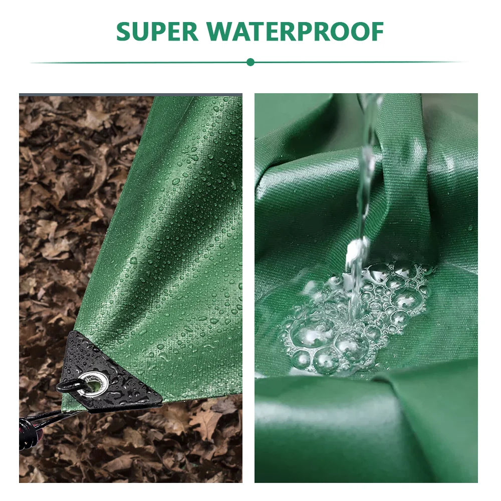 PVC Tarpaulin Rainproof Cloth Shade Sails 400g/㎡ Tent Garden Plant Canopy Truck Canopy Outdoor Waterproof Shading Sail Sunshade