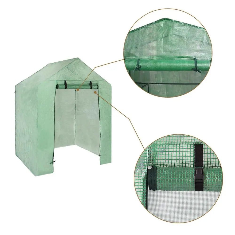 1pcs PVC Garden Walk-in Greenhouse Plant Cover High-quality PVC Gardening Greenhouse Inner Accessories Without Iron Frame