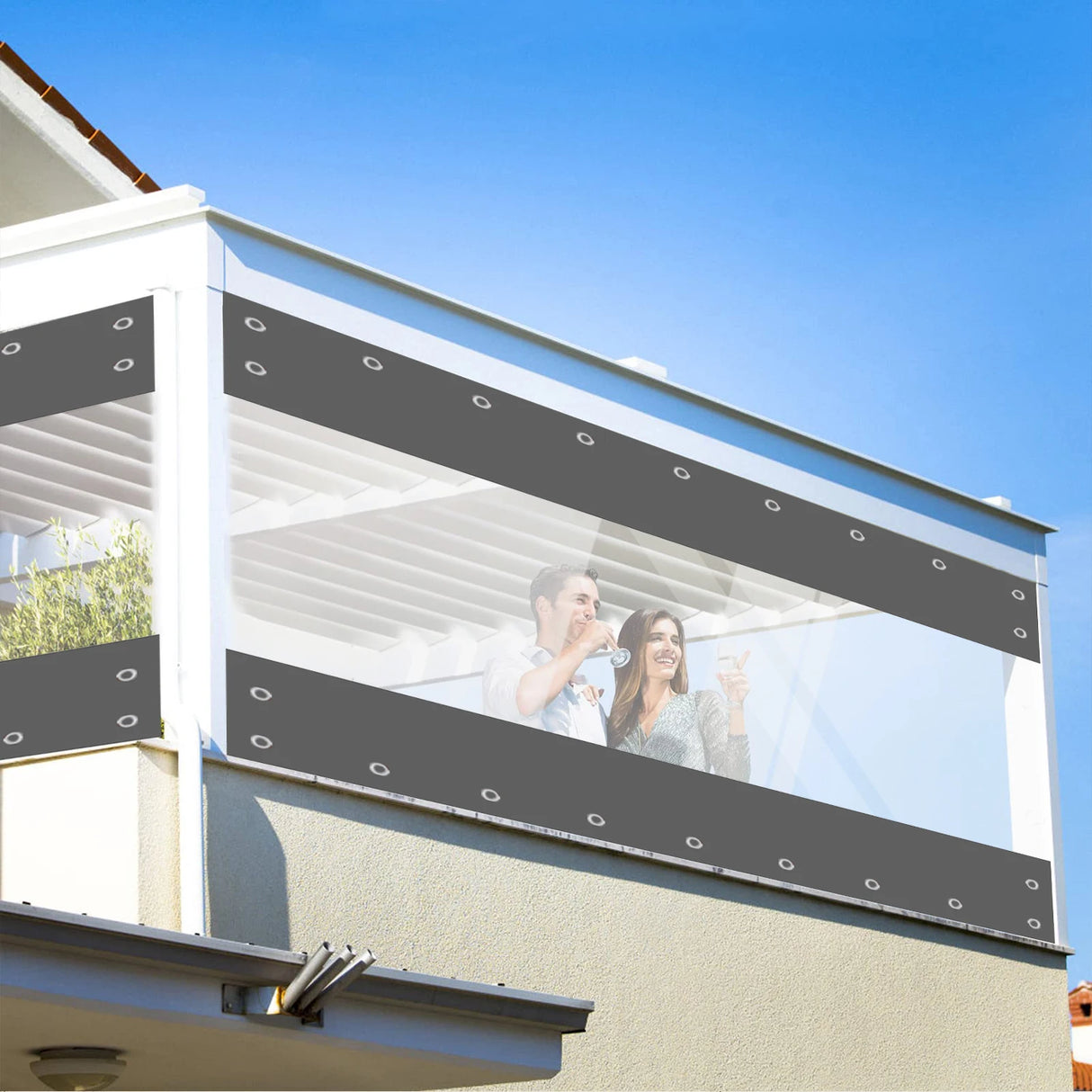 Wholesale Custom PVC Transparent Porch Waterproof Fabric