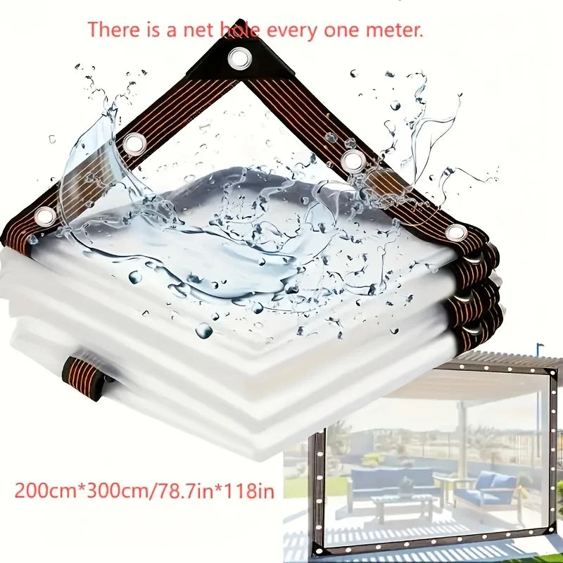 Wholesale Custom PVC Transparent Windproof and Waterproof Tarpaulin