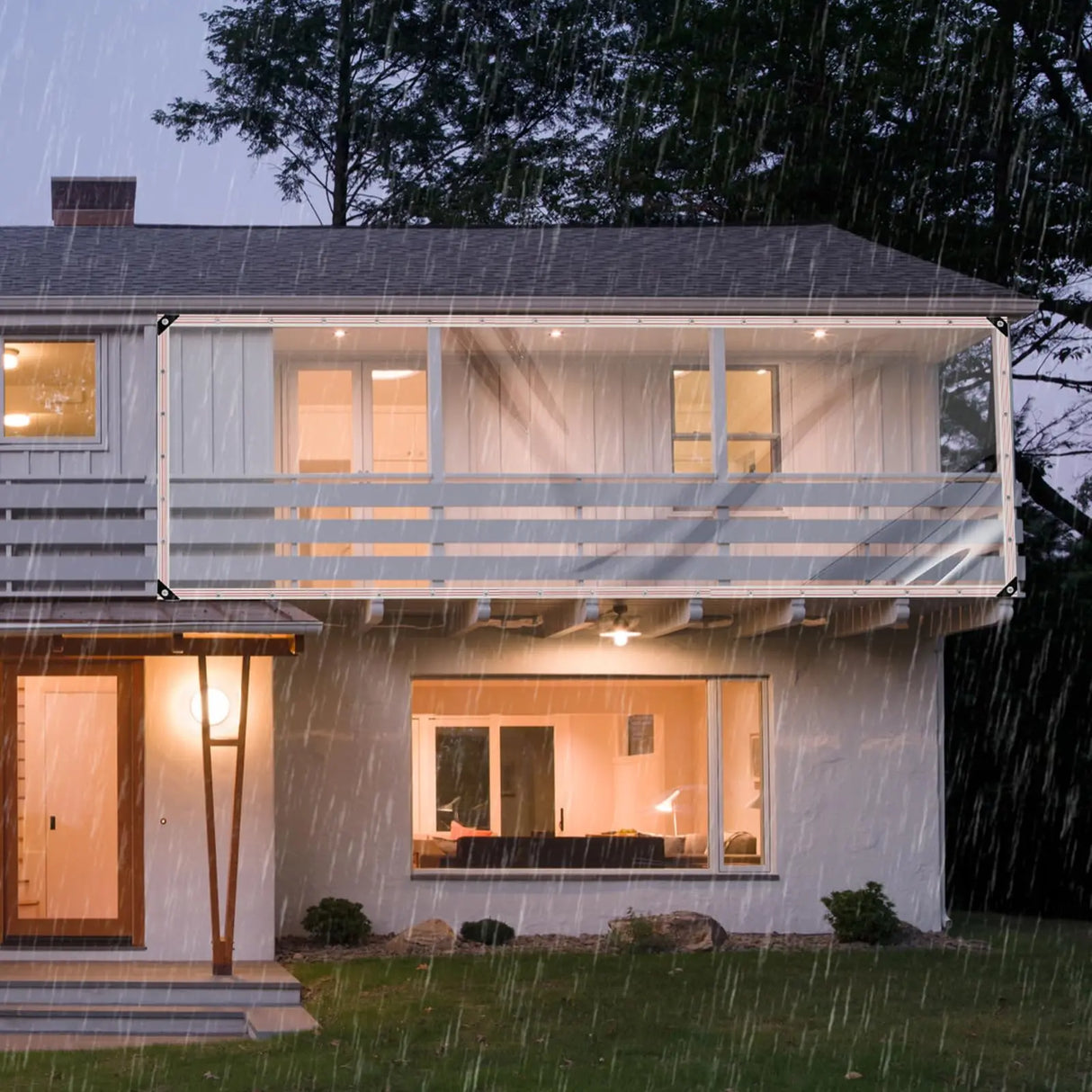 Wholesale Customization Heavy-duty PETransparent Waterproof Tarpaulin with Buckles