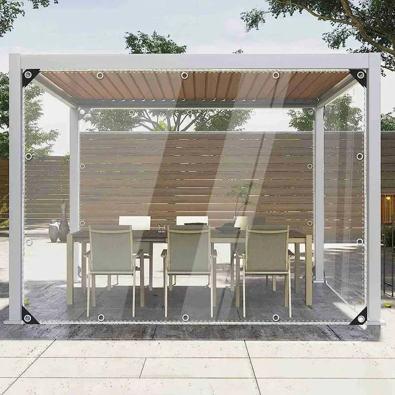 Wholesale Custom PVC Transparent Balcony Windproof and Waterproof Fence