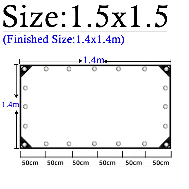 Thicken 0.55mm Transparent PVC Rainproof Cloth Tarpaulin Garden Bonsai Plants Rainproof Cloth Balcony Waterproof Clear Tarp