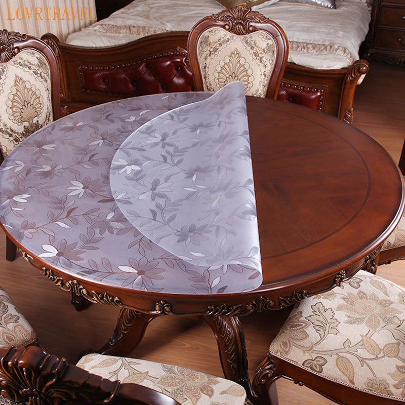 Wholesale custom round PVC tablecloth