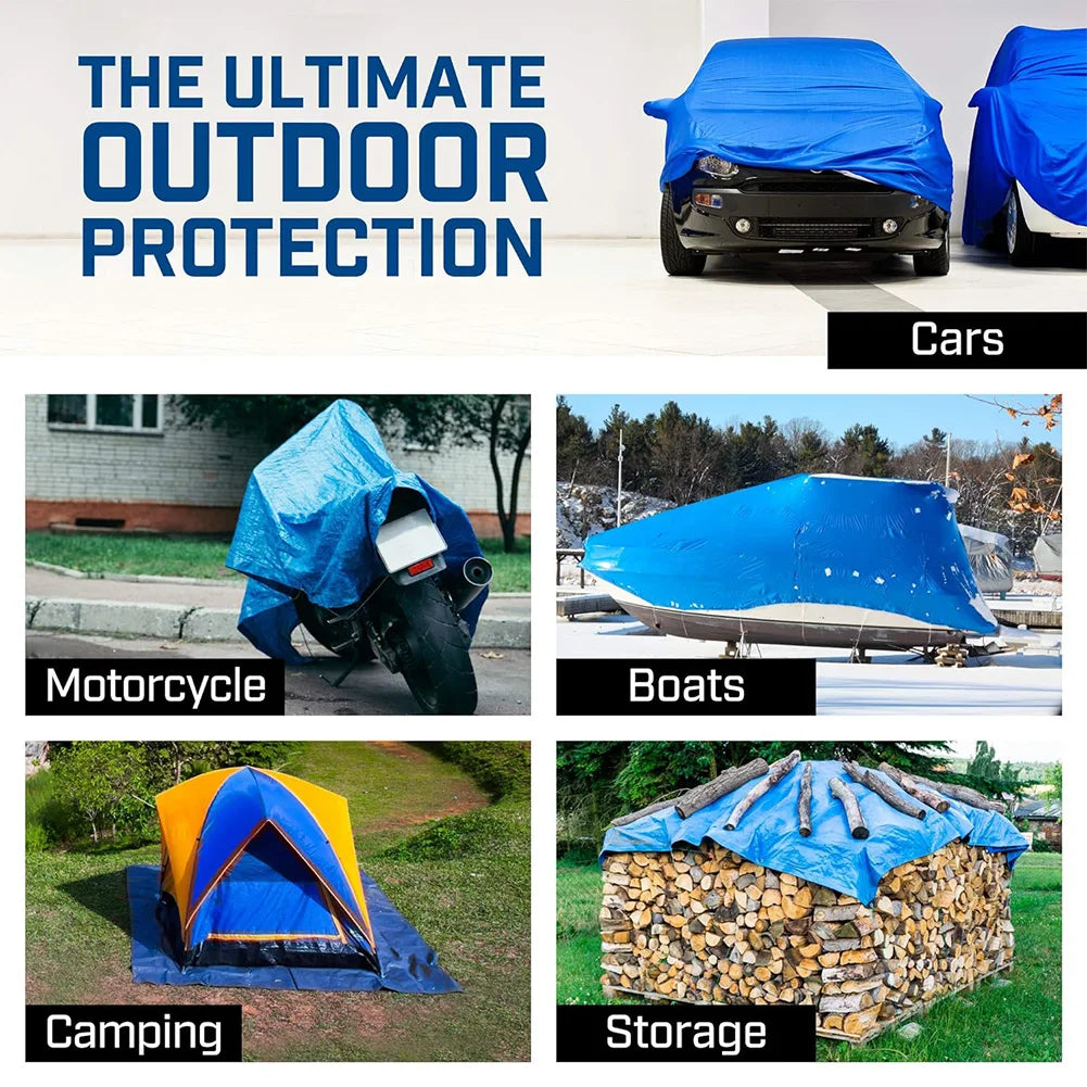 Wholesale Custom Heavy Duty Poly Tarp Waterproof Heavy Duty Blue Tarp