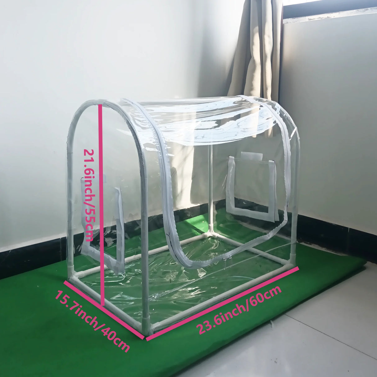Portable PVC Greenhouse Cover Easy Assembly Plant Mini Growth Greenhouse Heat Insulation for Outdoor Balcony Garden