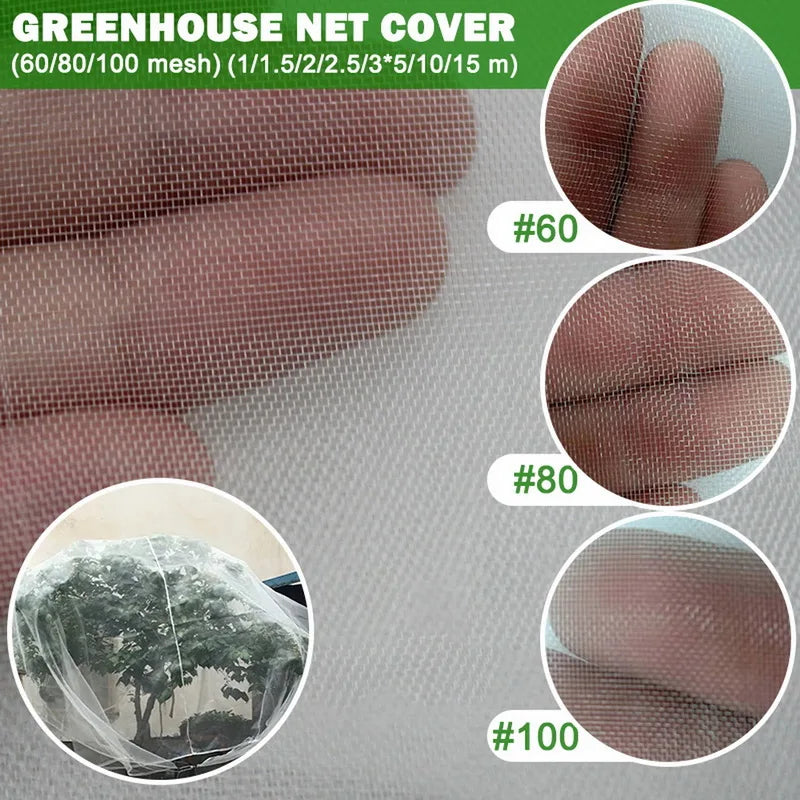 Garden Plant Insect Netting Vegetable, Flower and Fruit Care Cover Netting Pest Control Bird-proof 60 Mesh Protective Netting