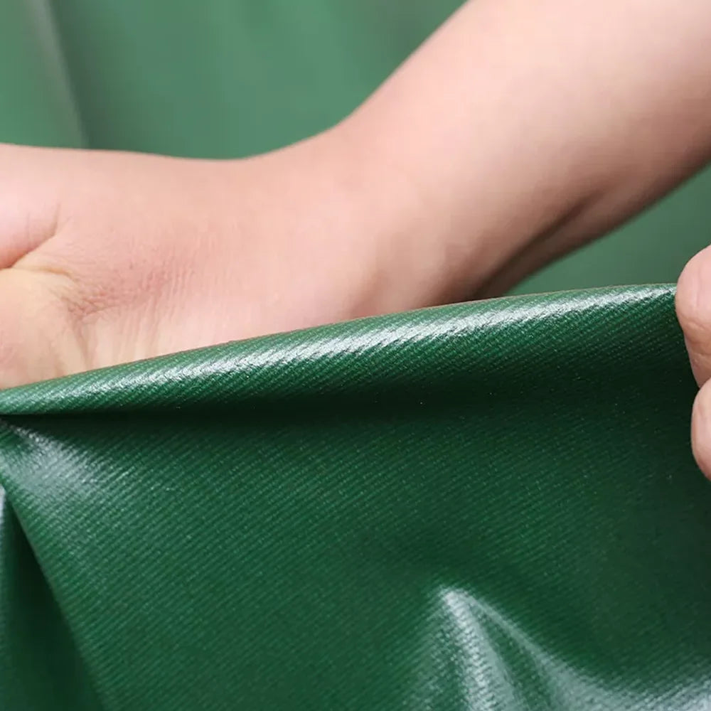 PVC Tarpaulin Rainproof Cloth Shade Sails 400g/㎡ Tent Garden Plant Canopy Truck Canopy Outdoor Waterproof Shading Sail Sunshade