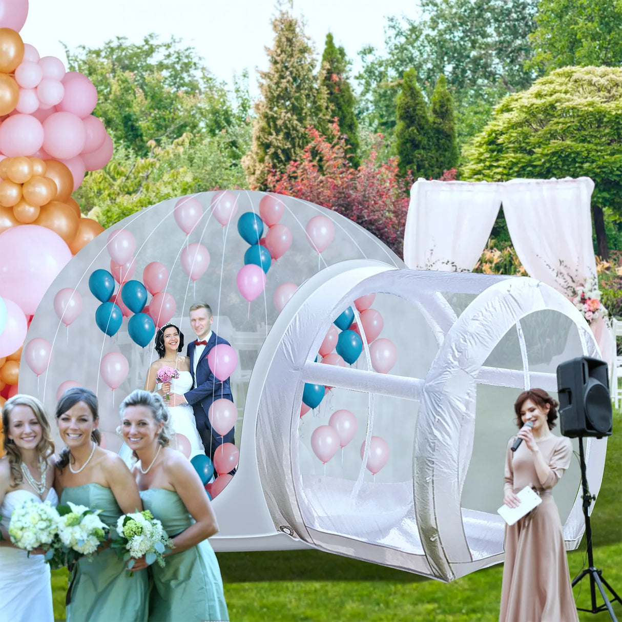 Wholesale Custom PVC Bubble House Inflatable Children's Toy Castle with 750W Air Pump