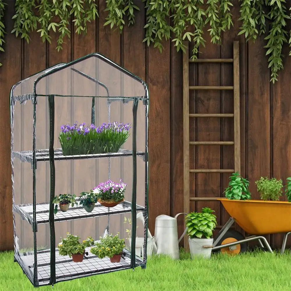 Outdoor Gardening Large Greenhouses Cover Household Plant Greenhouse PVC Mini Garden Greenhouse Cover Frame Not Included