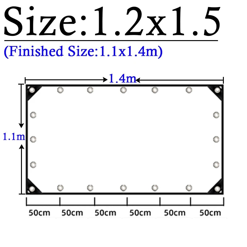 Thicken 0.55mm Transparent PVC Rainproof Cloth Tarpaulin Garden Bonsai Plants Rainproof Cloth Balcony Waterproof Clear Tarp