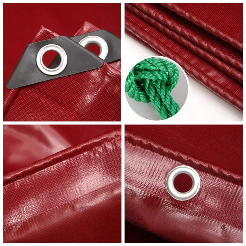 Wholesale Custom Red Thickened Canvas PVC Waterproof Fabric