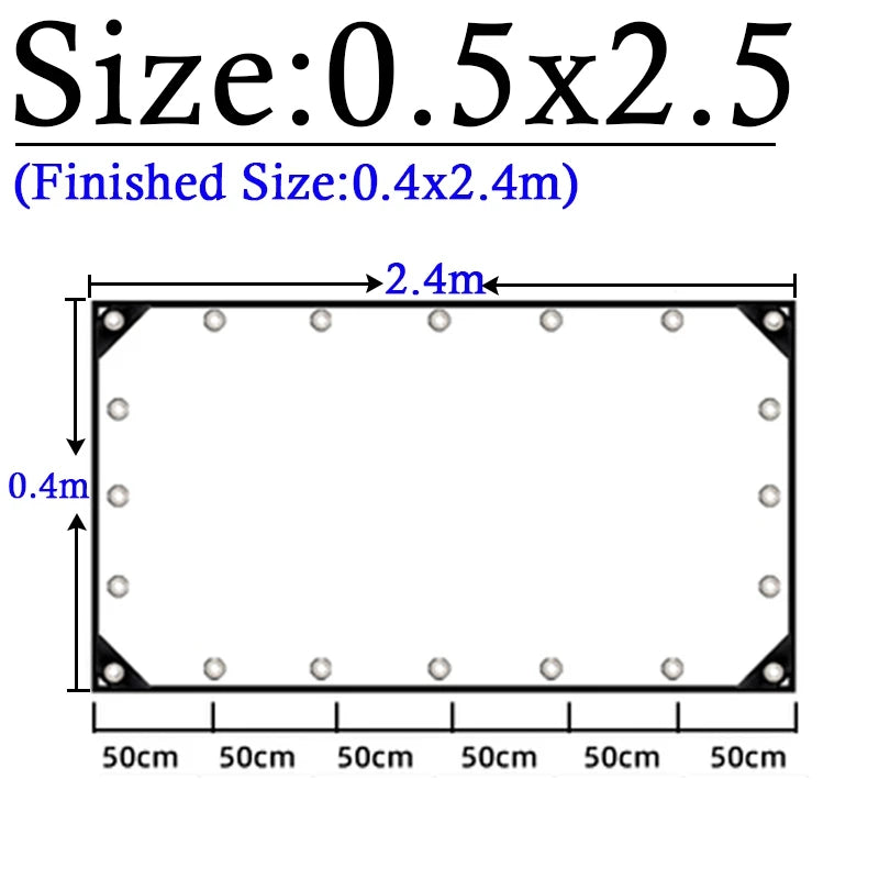 Thicken 0.55mm Transparent PVC Rainproof Cloth Tarpaulin Garden Bonsai Plants Rainproof Cloth Balcony Waterproof Clear Tarp