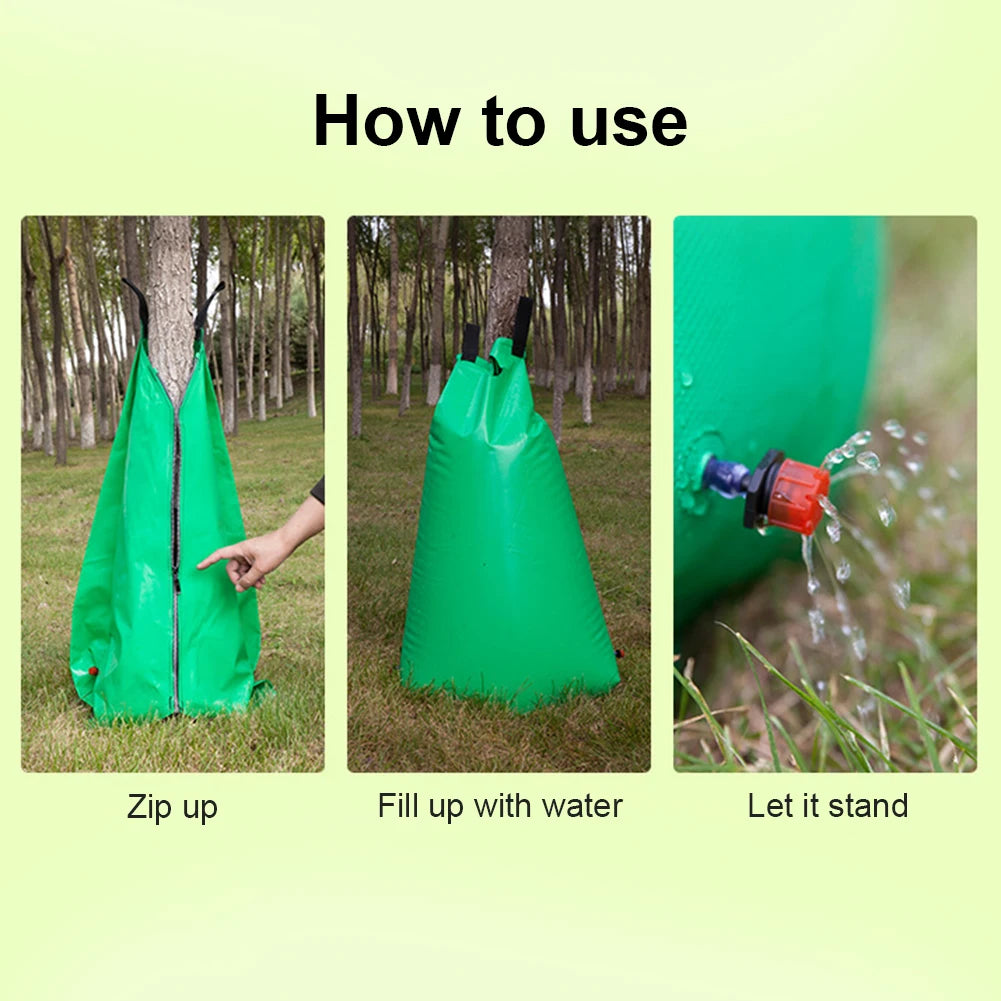 Wholesale Custom PVC Green Portable Tree Drip Irrigation Bag