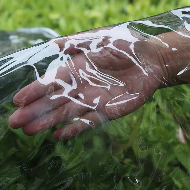 Wholesale Customization 0.35mm Black Transparent PVC Balcony Window Sun Protection Cloth