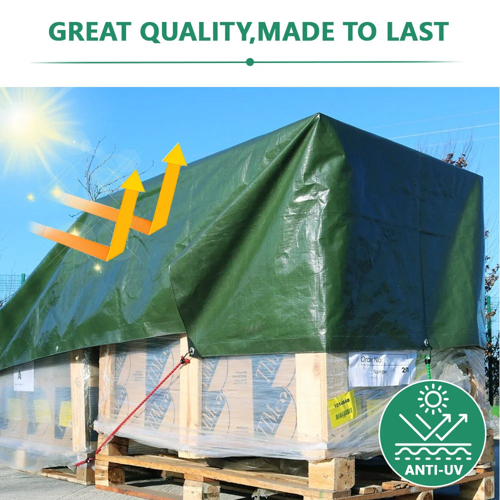 PVC Tarpaulin Rainproof Cloth Shade Sails 400g/㎡ Tent Garden Plant Canopy Truck Canopy Outdoor Waterproof Shading Sail Sunshade