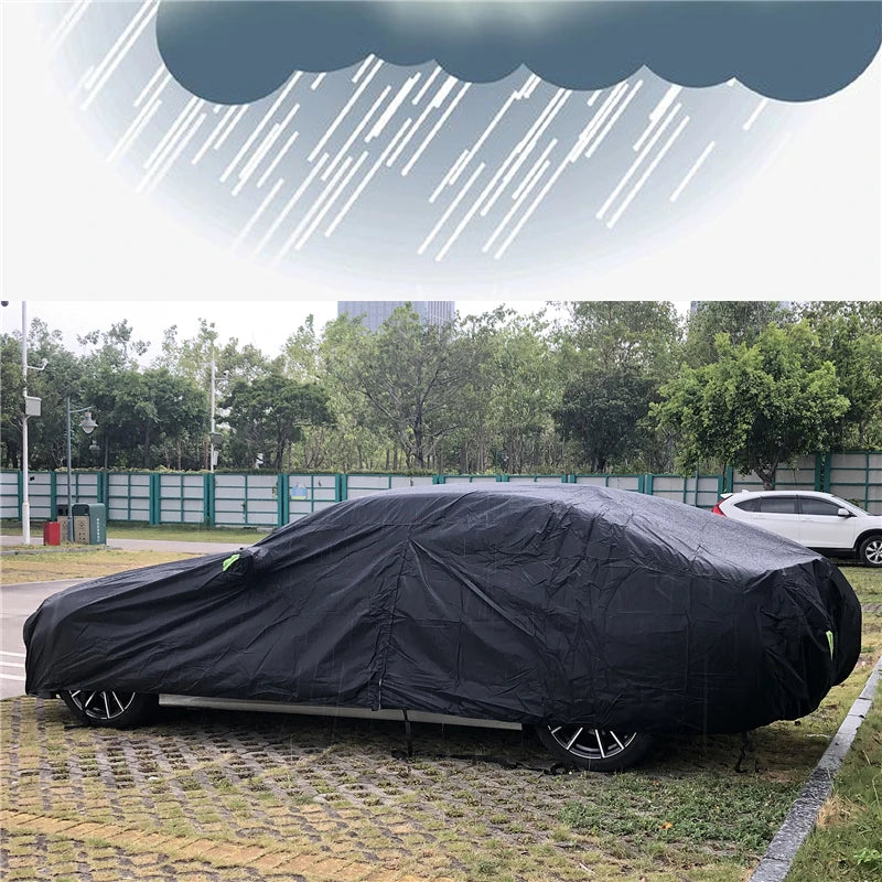 Wholesale Customization Universal SUV/Sedan Zipper Design Black Car Cover