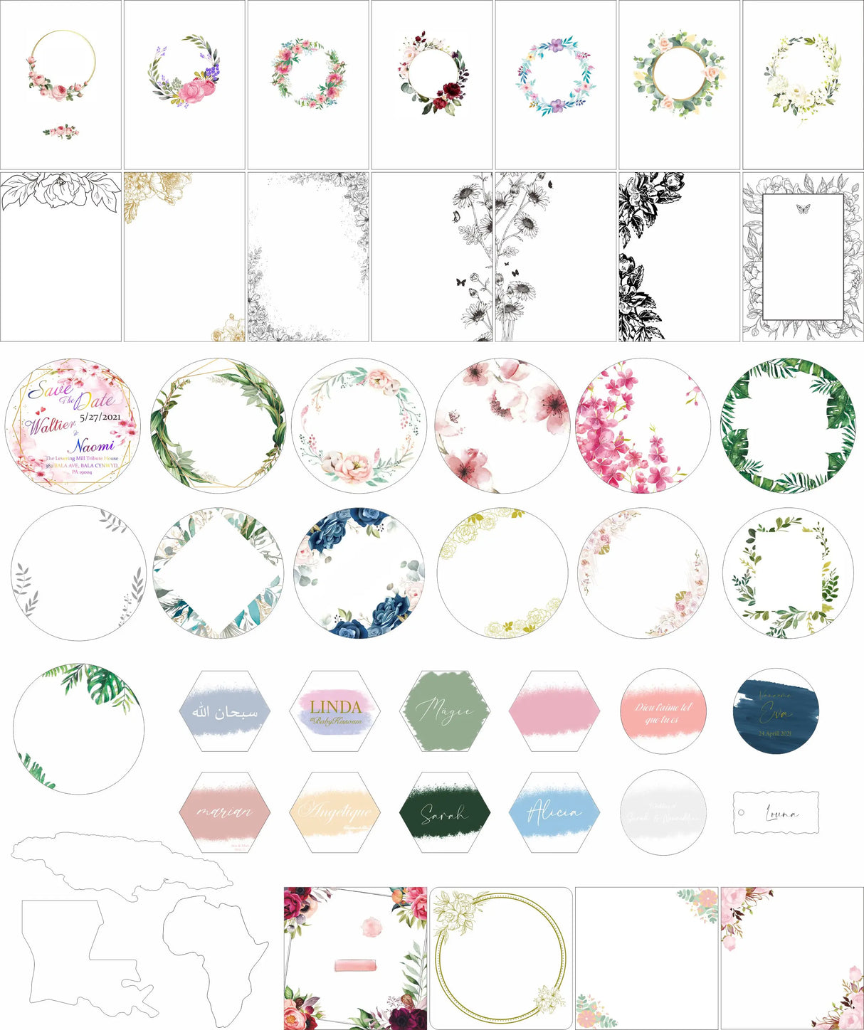 10PCS Transparent PVC Acrylic Pvc Invitation Card Fancy Elegant Cheap Personalize Wedding Cards