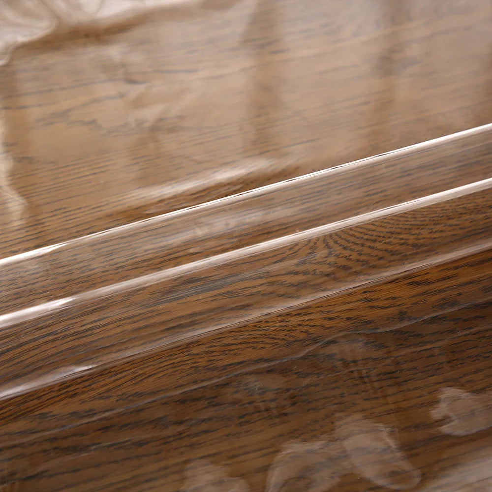 Wholesale Custom PVC Rectangular Tablecloth Embroidered Lace Transparent