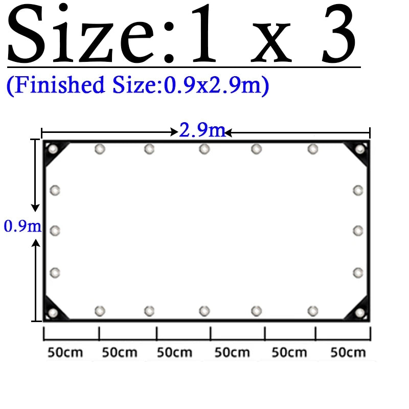 Thicken 0.55mm Transparent PVC Rainproof Cloth Tarpaulin Garden Bonsai Plants Rainproof Cloth Balcony Waterproof Clear Tarp