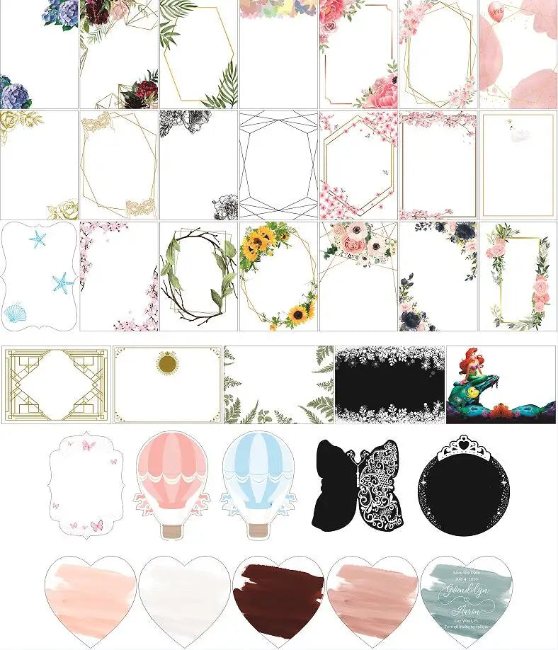 10PCS Transparent PVC Acrylic Pvc Invitation Card Fancy Elegant Cheap Personalize Wedding Cards