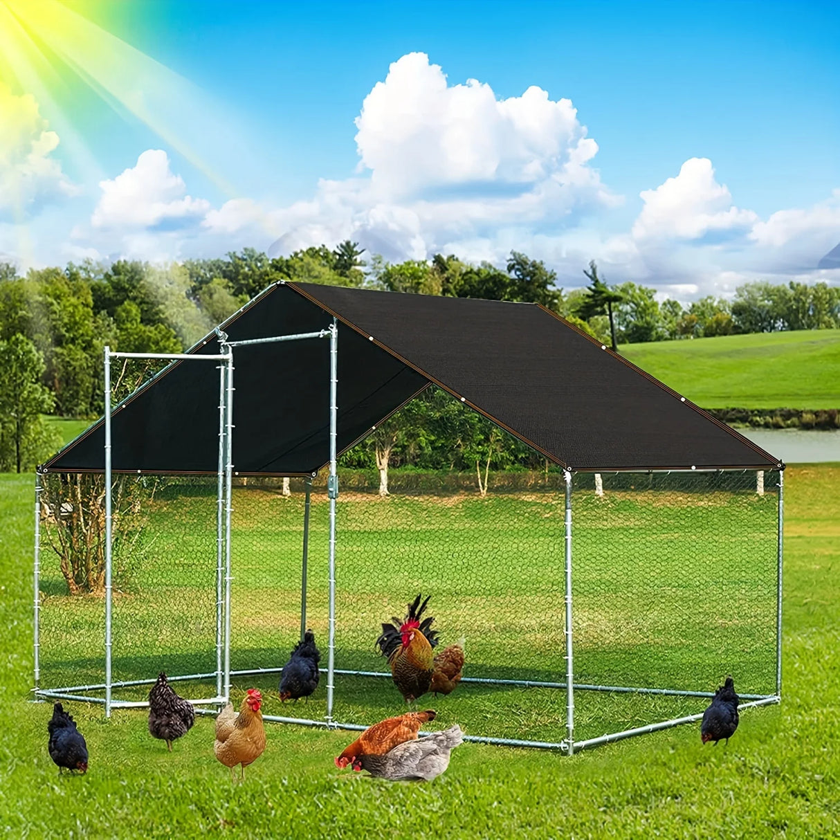 Wholesale Custom Black 75% Sunshade PE Poultry Farm Sidewall Curtain