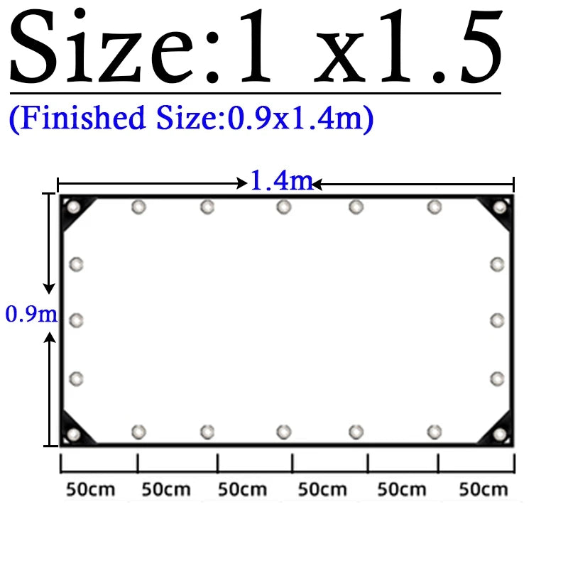 Thicken 0.55mm Transparent PVC Rainproof Cloth Tarpaulin Garden Bonsai Plants Rainproof Cloth Balcony Waterproof Clear Tarp