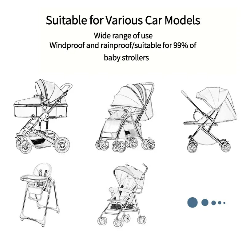 Wholesale Custom PVC Stroller Rain Cover