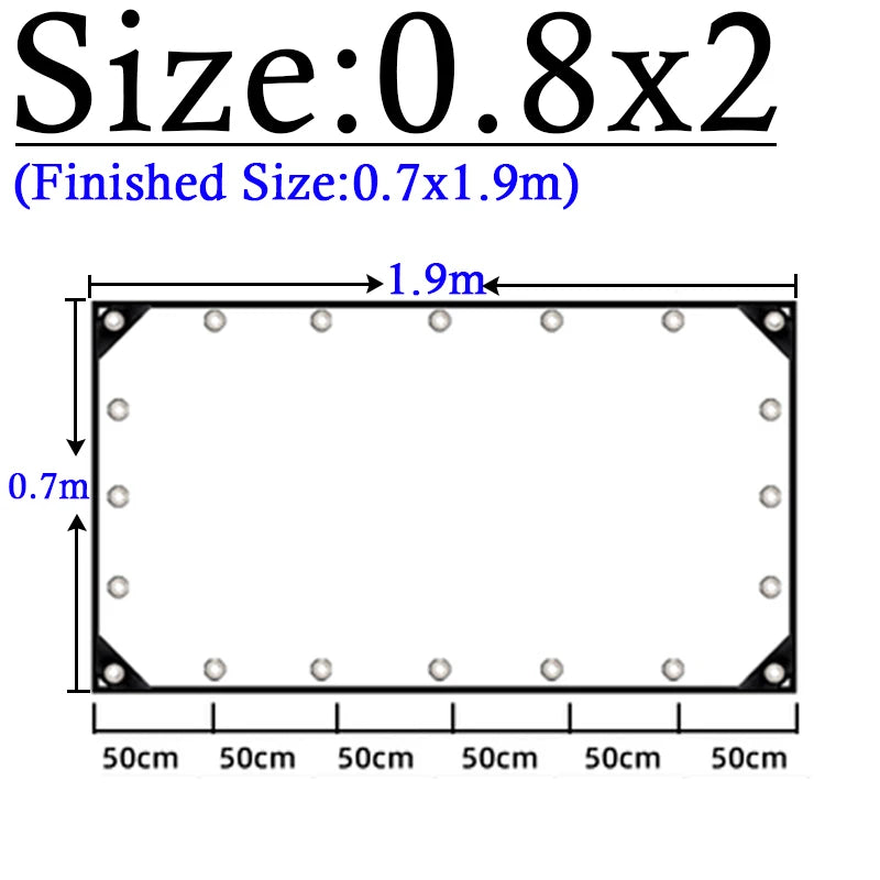 Thicken 0.55mm Transparent PVC Rainproof Cloth Tarpaulin Garden Bonsai Plants Rainproof Cloth Balcony Waterproof Clear Tarp