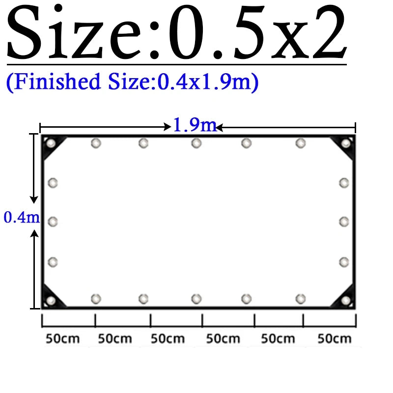 Thicken 0.55mm Transparent PVC Rainproof Cloth Tarpaulin Garden Bonsai Plants Rainproof Cloth Balcony Waterproof Clear Tarp
