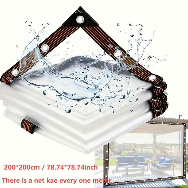 Wholesale Custom PVC Transparent Windproof and Waterproof Tarpaulin