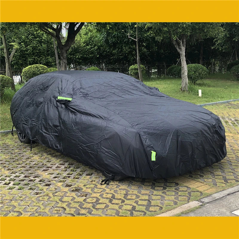 Wholesale Customization Universal SUV/Sedan Zipper Design Black Car Cover