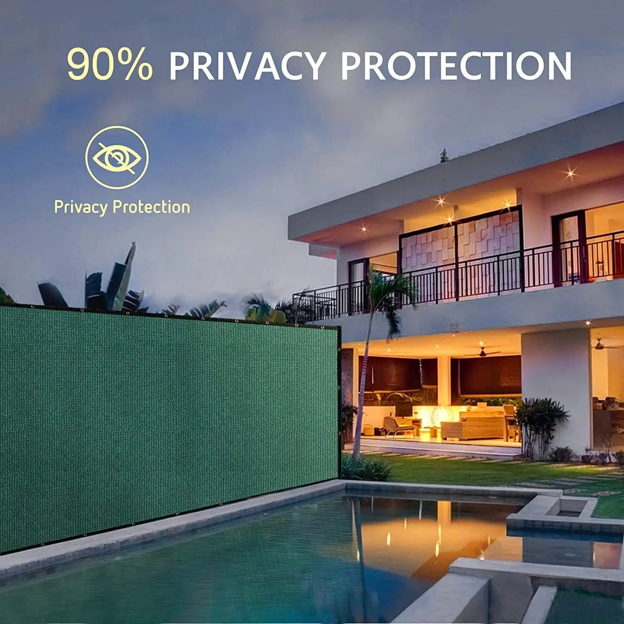 Wholesale Custom Plastic Dark Green Fence Privacy Screen
