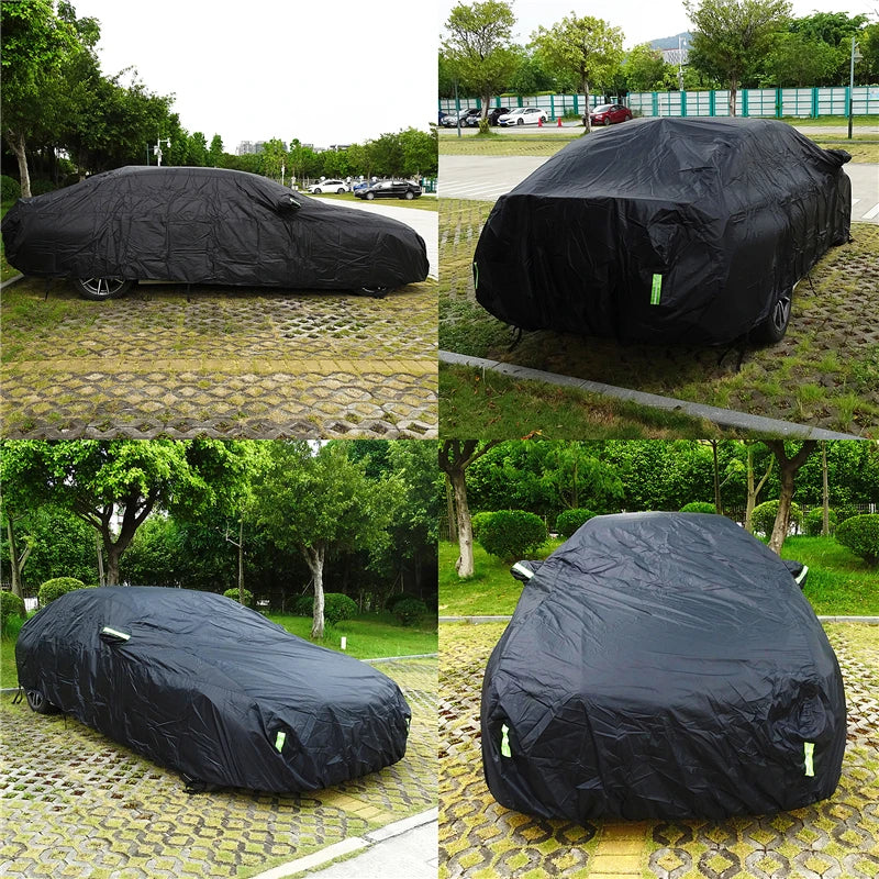Wholesale Customization Universal SUV/Sedan Zipper Design Black Car Cover