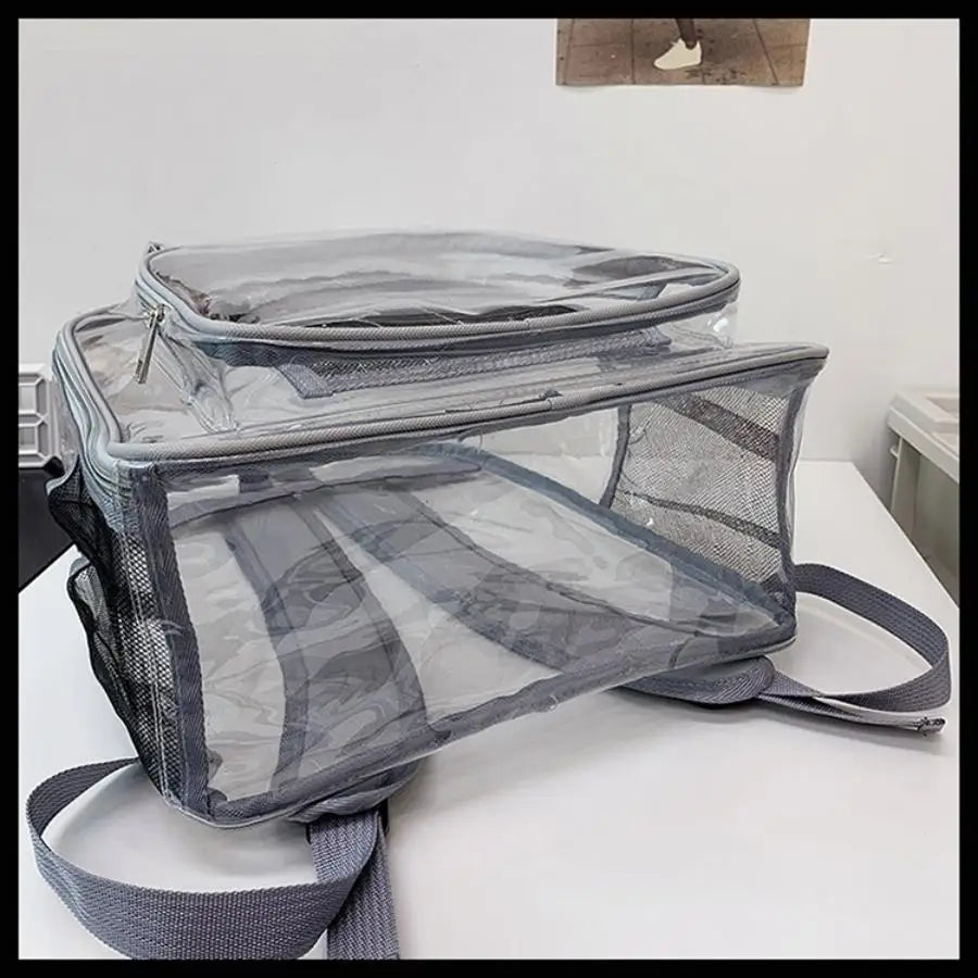 PVC backpack, PVC mesh inner bag, backpack, transparent backpack, PVC transparent backpack