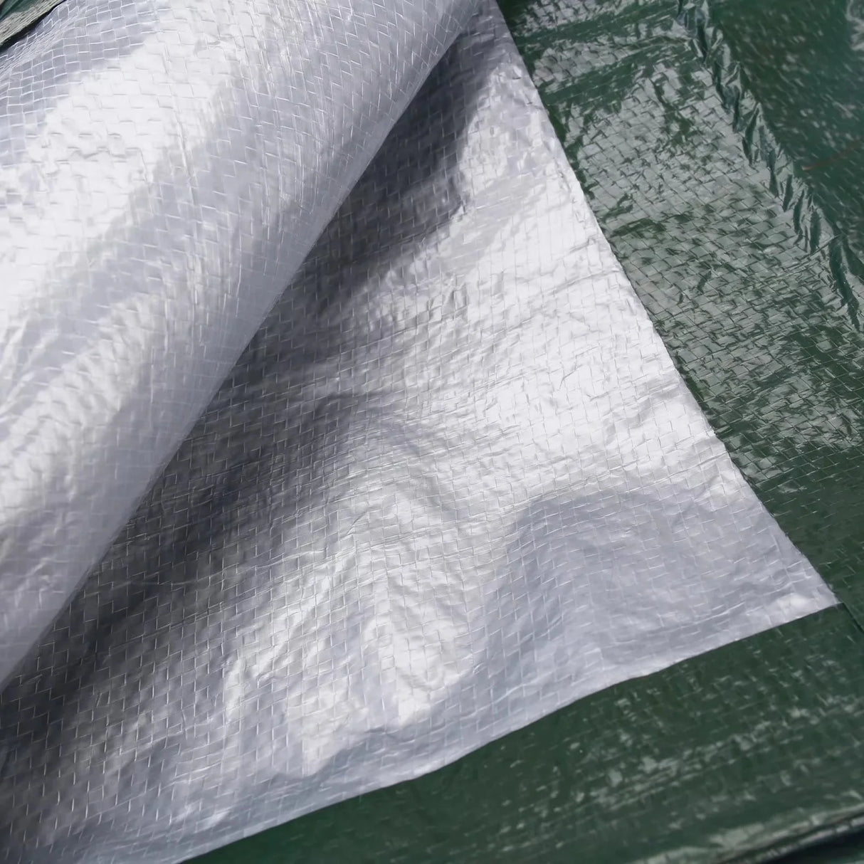 Custom Green Heavy Duty Poly Tarps Professional Sizing