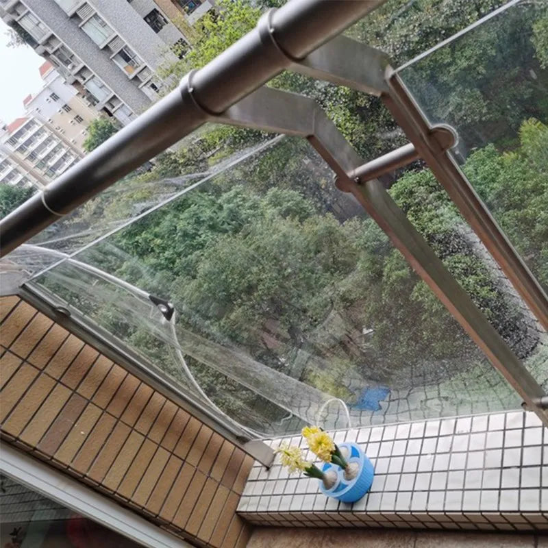 Thicken 0.55mm Transparent PVC Rainproof Cloth Tarpaulin Garden Bonsai Plants Rainproof Cloth Balcony Waterproof Clear Tarp