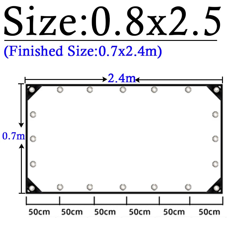 Thicken 0.55mm Transparent PVC Rainproof Cloth Tarpaulin Garden Bonsai Plants Rainproof Cloth Balcony Waterproof Clear Tarp