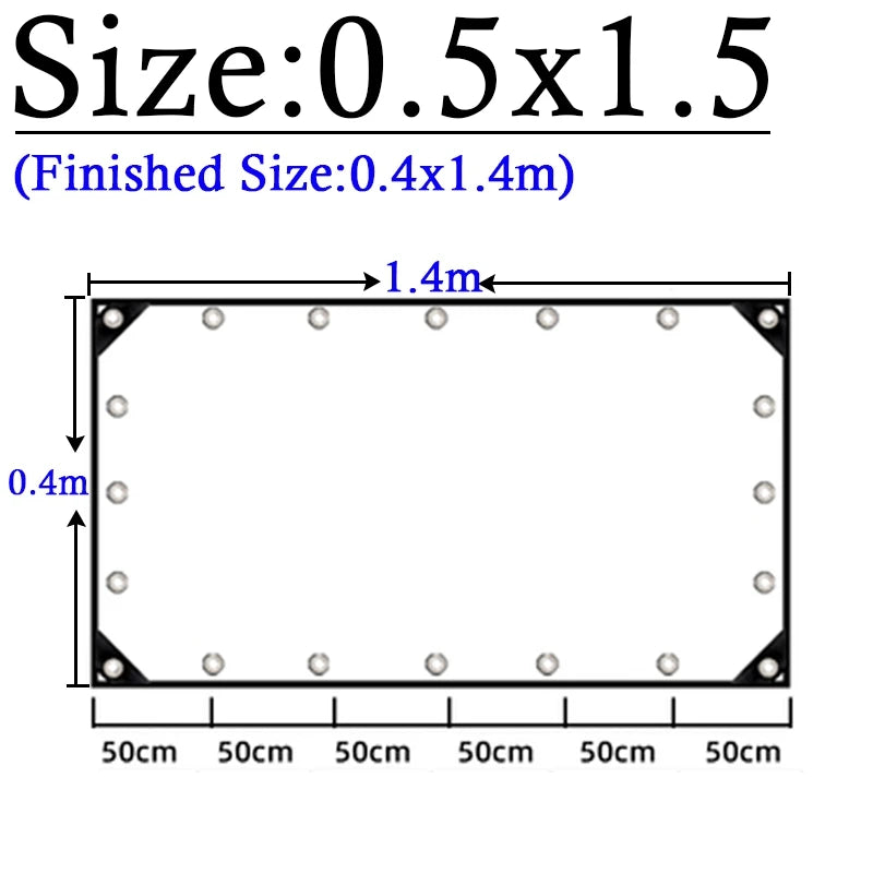 Thicken 0.55mm Transparent PVC Rainproof Cloth Tarpaulin Garden Bonsai Plants Rainproof Cloth Balcony Waterproof Clear Tarp