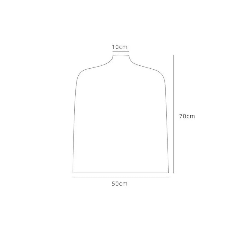 Wholesale Custom PVC Semi-Transparent Clothing Dust Cover