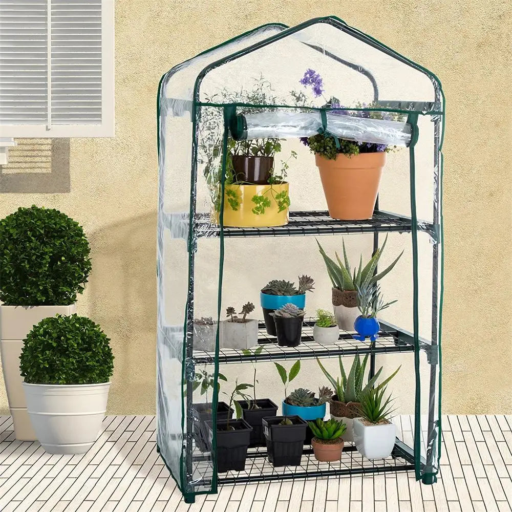Outdoor Gardening Large Greenhouses Cover Household Plant Greenhouse PVC Mini Garden Greenhouse Cover Frame Not Included