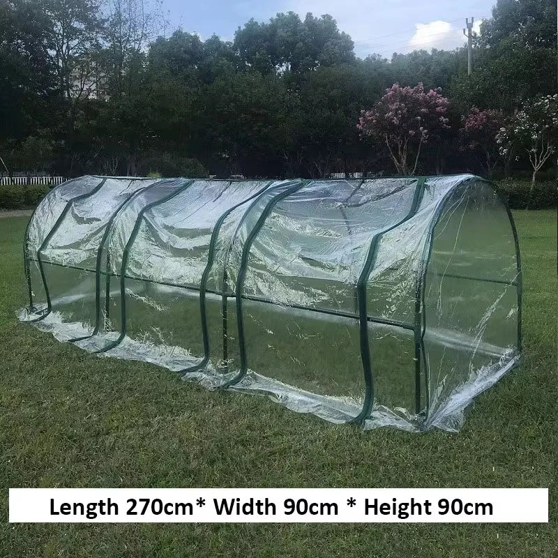 270x90x90cm Greenhouse with PVC Transparent Plant Cover and Frame for Indoor Outdoor Gardens Vegetable Plant Seeds Growing