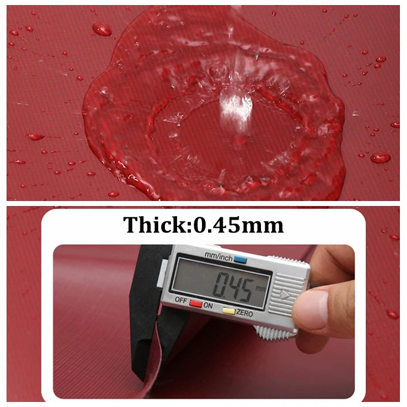 Wholesale Custom Red Thickened Canvas PVC Waterproof Fabric