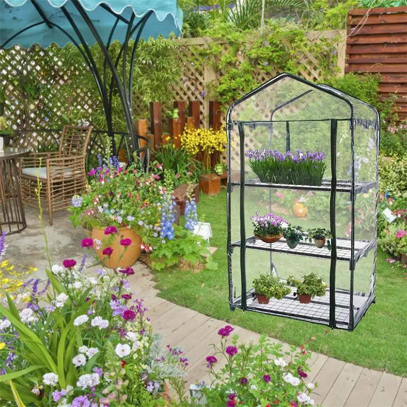 Outdoor Gardening Large Greenhouses Cover Household Plant Greenhouse PVC Mini Garden Greenhouse Cover Frame Not Included