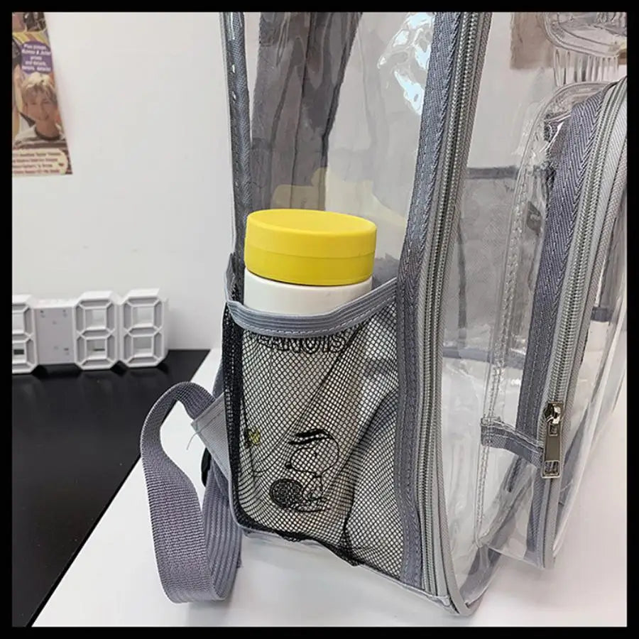 PVC backpack, PVC mesh inner bag, backpack, transparent backpack, PVC transparent backpack