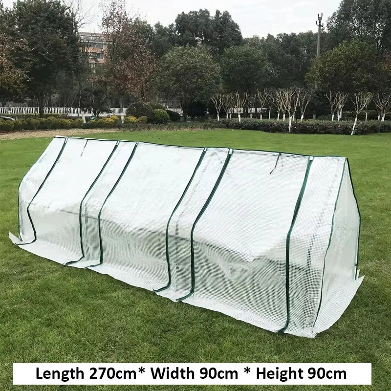 270x90x90cm Greenhouse with PVC Transparent Plant Cover and Frame for Indoor Outdoor Gardens Vegetable Plant Seeds Growing